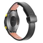 For Huawei Watch 2 Slim Magnetic Buckle 20mm Microfiber Leather Watch Band(Black) - 1