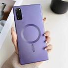 For Samsung Galaxy S20 Metallic Paint Magsafe Liquid TPU Phone Case(Purple) - 1