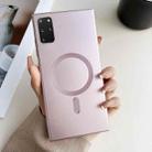 For Samsung Galaxy S20+ Metallic Paint Magsafe Liquid TPU Phone Case(Pink) - 1