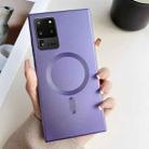 For Samsung Galaxy S20  Ultra Metallic Paint Magsafe Liquid TPU Phone Case(Purple) - 1