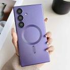 For Samsung Galaxy S25+ 5G Metallic Paint Magsafe Liquid TPU Phone Case(Purple) - 1