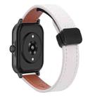 For Amazfit GTS 2e Slim Magnetic Buckle 20mm Microfiber Leather Watch Band(Apricot) - 1