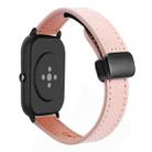 For Amazfit GTS 2 Slim Magnetic Buckle 20mm Microfiber Leather Watch Band(Sakura Pink) - 1