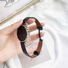 For Amazfit Pop Slim Magnetic Buckle 20mm Microfiber Leather Watch Band(Black) - 3