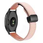 For Garmin Vivoactive 5 Slim Magnetic Buckle 20mm Microfiber Leather Watch Band(Sakura Pink) - 1