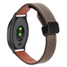 For Garmin Move Style Slim Magnetic Buckle 20mm Microfiber Leather Watch Band(Caramel Macchiato) - 1