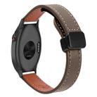 For Garmin Approach S40 Slim Magnetic Buckle 20mm Microfiber Leather Watch Band(Caramel Macchiato) - 1