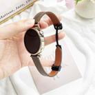 For Garmin Approach S40 Slim Magnetic Buckle 20mm Microfiber Leather Watch Band(Caramel Macchiato) - 3