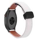 For Garmin Approach S40 Slim Magnetic Buckle 20mm Microfiber Leather Watch Band(Apricot) - 1