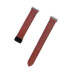 For Garmin Move Sport Slim Magnetic Buckle 20mm Microfiber Leather Watch Band(Mocha Brown) - 2