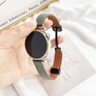 For Garmin Vivomove Style Slim Magnetic Buckle 20mm Microfiber Leather Watch Band(Avocado Green) - 3