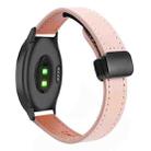 For Garmin Vivomove Style Slim Magnetic Buckle 20mm Microfiber Leather Watch Band(Sakura Pink) - 1