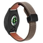 For Garmin Venu 3S 18mm Slim Magnetic Buckle Microfiber Leather Watch Band(Caramel Macchiato) - 1