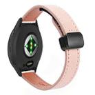 For Garmin Venu 3S 18mm Slim Magnetic Buckle Microfiber Leather Watch Band(Sakura Pink) - 1