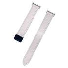 For Garmin Vivoactive 4S 18mm Slim Magnetic Buckle Microfiber Leather Watch Band(Apricot) - 2
