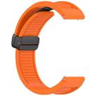 For Samsung Galaxy Watch 3 45mm Window Blind Magnetic Buckle 22mm Silicone Watch Band(Orange) - 3