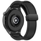 For Samsung Galaxy Watch 3 45mm Window Blind Magnetic Buckle 22mm Silicone Watch Band(Black) - 2