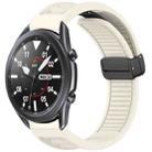 For Samsung Galaxy Watch 3 45mm Window Blind Magnetic Buckle 22mm Silicone Watch Band(Starlight) - 1