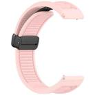 For Samsung Galaxy Gear S3 Classic Window Blind Magnetic Buckle 22mm Silicone Watch Band(Pink) - 3