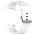 For Google Pixel Watch 3 45mm Solid Color Sports Silicone Watch Band(White) - 2