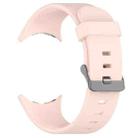 For Google Pixel Watch 3 45mm Solid Color Sports Silicone Watch Band(Pink) - 2