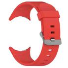 For Google Pixel Watch 3 45mm Solid Color Sports Silicone Watch Band(Red) - 2