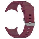 For Google Pixel Watch 3 45mm Solid Color Sports Silicone Watch Band(Wine Red) - 2