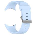 For Google Pixel Watch 3 45mm Solid Color Sports Silicone Watch Band(Blue) - 2