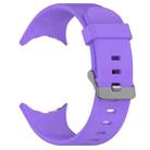 For Google Pixel Watch 3 45mm Solid Color Sports Silicone Watch Band(Purple) - 2