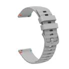 For Samsung Galaxy Watch Active 2 Wavy Dotted Stitched 20mm Silicone Watch Band(Gray) - 3