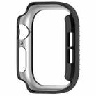 For Apple Watch Series 10 42mm Dual-Row Diamond Plating PC Hollow Watch Case(Black) - 3