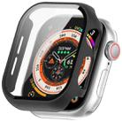 For Apple Watch Series 10 42mm Tempered Glass Film Integrated PC Watch Case(Black) - 1