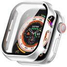 For Apple Watch Series 10 46mm Tempered Glass Film Integrated PC Watch Case(Silver) - 1