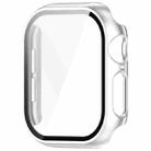 For Apple Watch Series 10 46mm Tempered Glass Film Integrated PC Watch Case(Silver) - 2