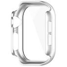 For Apple Watch Series 10 46mm Tempered Glass Film Integrated PC Watch Case(Silver) - 3