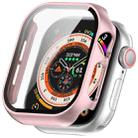 For Apple Watch Series 10 46mm Tempered Glass Film Integrated PC Watch Case(Rose Gold) - 1