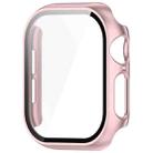 For Apple Watch Series 10 46mm Tempered Glass Film Integrated PC Watch Case(Rose Gold) - 2