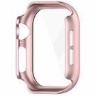 For Apple Watch Series 10 46mm Tempered Glass Film Integrated PC Watch Case(Rose Gold) - 3