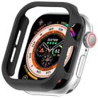 For Apple Watch Series 10 42mm Half Pack PC Hollow Watch Case(Black) - 1