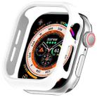 For Apple Watch Series 10 42mm Half Pack PC Hollow Watch Case(White) - 1