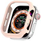 For Apple Watch Series 10 42mm Half Pack PC Hollow Watch Case(Pink) - 1