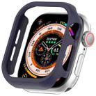 For Apple Watch Series 10 42mm Half Pack PC Hollow Watch Case(Midnight Blue) - 1