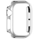 For Apple Watch Series 10 42mm Single-Row Diamond Plated PC Hollow Watch Case(Silver) - 3