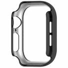 For Apple Watch Series 10 42mm Single-Row Diamond Plated PC Hollow Watch Case(Black) - 3