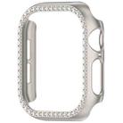 For Apple Watch Series 10 46mm Single-Row Diamond Plated PC Hollow Watch Case(Starlight) - 2