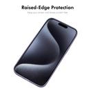 For iPhone 15 Pro Max ENKAY Hat-Prince Translucent Matte TPU Phone Case with Lens Film(White) - 2