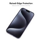 For iPhone 15 Pro Max ENKAY Hat-Prince Translucent Matte TPU Phone Case with Lens Film(Blue) - 2