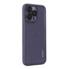 For iPhone 15 Pro ENKAY Hat-Prince Translucent Matte TPU Phone Case with Lens Film(Purple) - 1