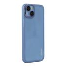 For iPhone 15 Plus ENKAY Hat-Prince Translucent Matte TPU Phone Case with Lens Film(Blue) - 1