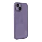 For iPhone 15 Plus ENKAY Hat-Prince Translucent Matte TPU Phone Case with Lens Film(Purple) - 1